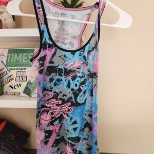 Colorful Graphic Tank Top Milley Cyrus